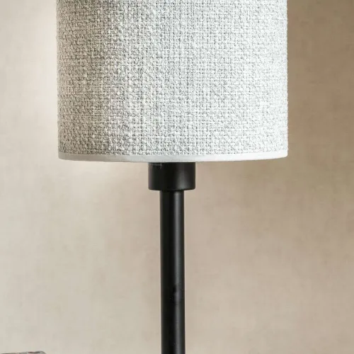 LAMPARA BLACK PANTALLA GRIS - BAJA en Multicolor - Lámparas de mesa, Uruguay | La Iberica