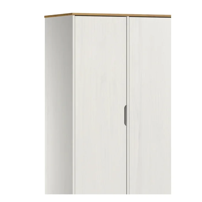 Ropero - 3 Puertas - 4 Cajones - Línea Praga - Blanco en Blanco - Roperos y placares, Uruguay | Ecowood, vista 4