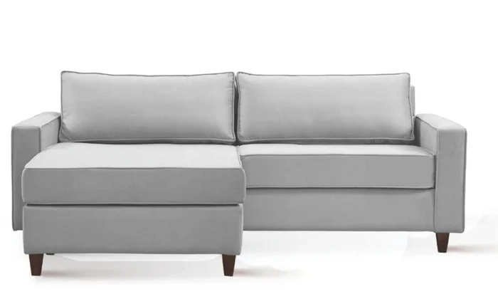 Sofá con Chaise DESIREÉ - Gris en Gris - Sillones y sofás, Uruguay | Finkel