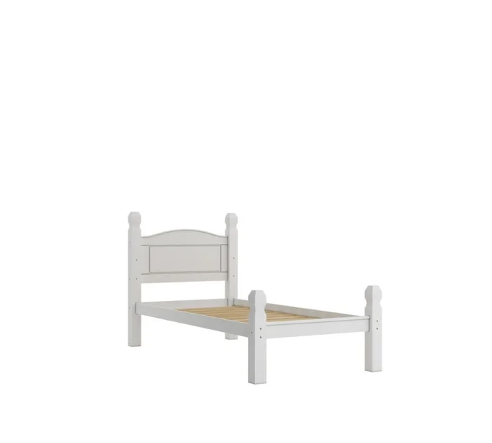 Cama 1 Plaza Madera Maciza Linea Mexicana - Dormitorio, Uruguay | Rústico Hogar, vista 2