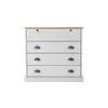 Cómoda 4 cajones - Línea Oslo - Blanco en Blanco - Cómodas, Uruguay | Ecowood, vista 2 de 4