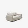 Sofá cama Carlota 2 plazas beige 185cm FSC Mix Credit en Beige - Sillones y sofás, Uruguay | Kavehome, vista 9 de 10
