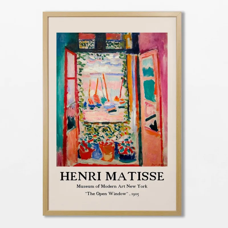 Henri Matisse - The open window en Multicolor - Láminas, Uruguay | La Cuadrería