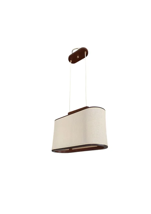 Lampara de Techo Eliptico Apollo – Nogal en Beige - Lámparas colgantes, Uruguay | Berna home