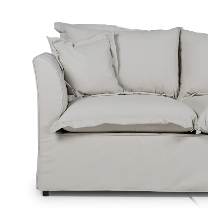 Sofá Marco con Funda - Tela Rústica - 2 cuerpos - 316/25 (Beige) en Beige - Sillones y sofás, Uruguay | NYR, vista 3