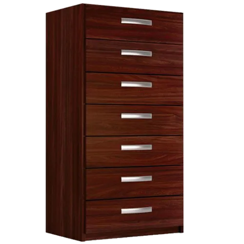 Comodas Cajoneras 7 Cajones Dormitorio Negro 078 en Negro - Cómodas, Uruguay | Muebles Express