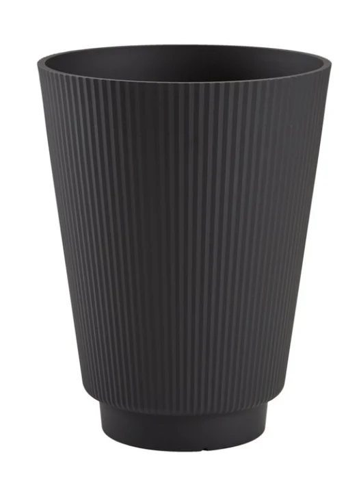 Maceta de jardín SANDLO Ø30xH38 negro en Negro - Muebles para el exterior, Uruguay | JYSK