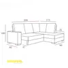 Producto: Sofá Recliner Esquinero 197 de AMARELO - Sillones y sofás, Uruguay | Amarelo, vista 2 de 2