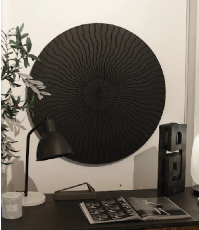 ARTE TRIBAL 90X90 WALNUT NEGRO en Negro - Espejos, Uruguay | Masinfinito Casa, vista 2