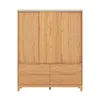 Ropero 3 Puertas - Madera Maciza - Square en Madera natural - Roperos y placares, Uruguay | Rústico Hogar, vista 3 de 5