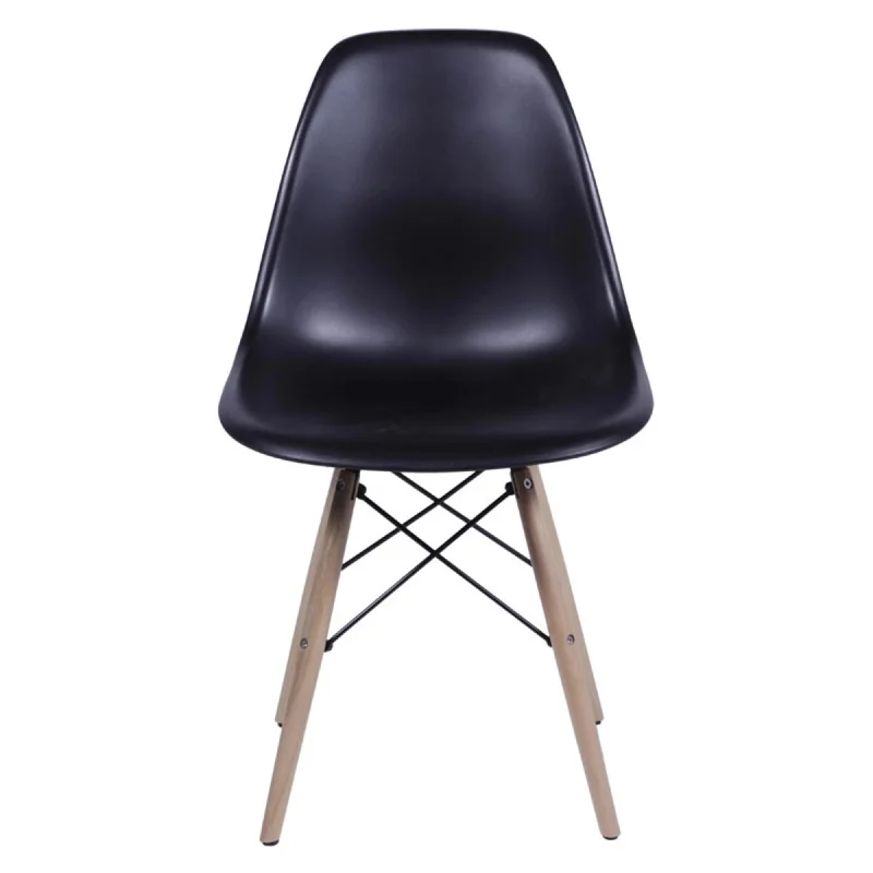 Silla Eames DKR - Base En Madera - Negro en Negro - Sillas, Uruguay | Rústico Hogar, vista 3