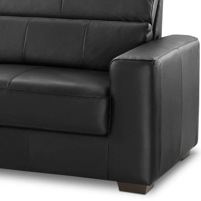 Sillón 100% Cuero - 2 Cuerpos - Berkley - Negro - Sillones y sofás, Uruguay | Ecowood, vista 2