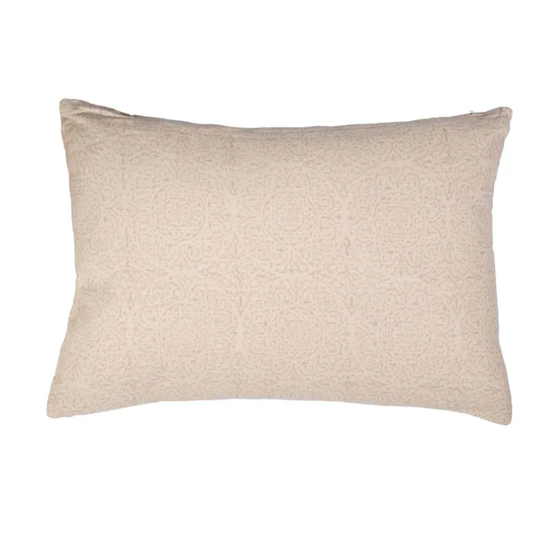 Almohadón Guadalest 40*60 Algodon Beige/gris en Beige - Textiles, Uruguay | Divino