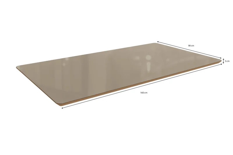 Mesa Mira Rectangular - Madera Maciza y Vidrio Sobrepuesto en Blanco - Mesas de comedor, Uruguay | Balton, vista 15