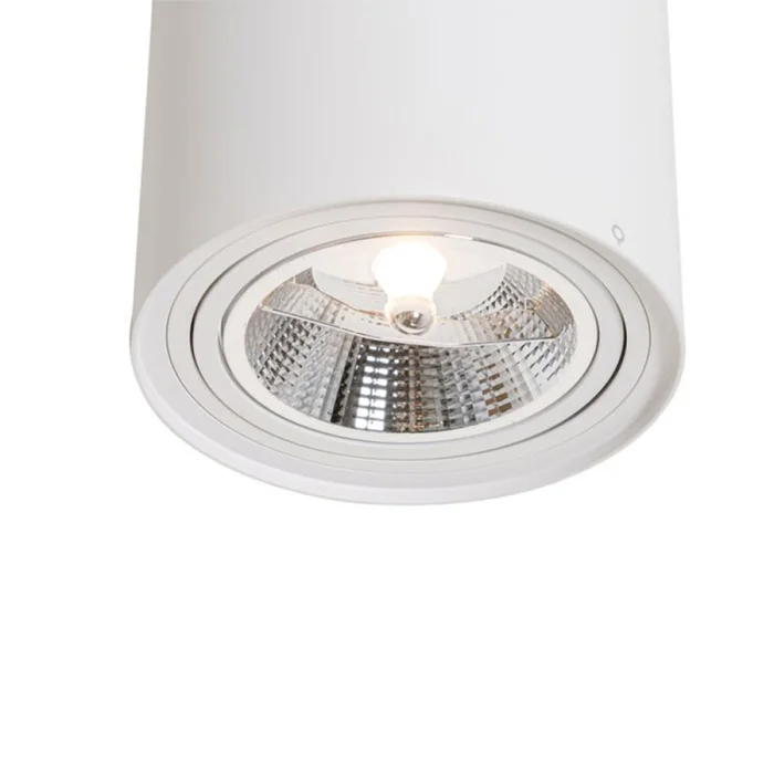 Downlight Lux Circular AR111 Machado Blanco en Blanco - Lámparas colgantes, Uruguay | Serlux, vista 4
