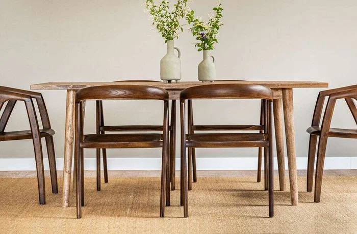 MESA COMEDOR NORDICA - OLMO NATURAL - 1.80 X 0.90 MTS en Madera natural - Mesas de comedor, Uruguay | La Iberica, vista 48