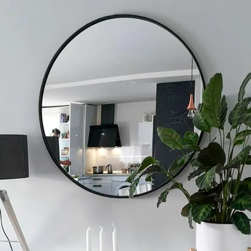 Espejo redondo 50cm Importado en Negro - Espejos, Uruguay | Alta Gracia Deco