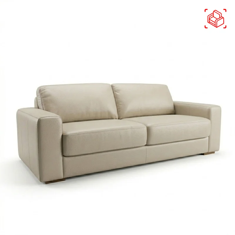 Sillón 3 Cuerpos Cuero-100-natural Marron Texas Avellana en Beige - Sillones y sofás, Uruguay | Divino, vista 7