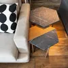 Mesa Lateral Idea (Mármol Gris/Marrón Claro/Pie Dorado) - Mesas de arrimo, Uruguay | Berna home, vista 6 de 7