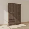 Placard Ropero 4 Puertas Mdp Marron 0400r Viena en MALBEC - Roperos y placares, Uruguay | Divino, vista 1 de 3