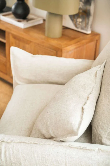 SILLON ALMA LINO CRUDO - 1 CUERPO en Blanco - Sillones y sofás, Uruguay | La Iberica, vista 3