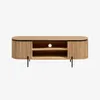 Mueble TV Licia 160 x 55 cm de madera maciza de mango en Madera natural - Muebles para TV, Uruguay | Kavehome, vista 6 de 7