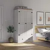 Ropero 2 puertas 1 Cajón Madera - Linea Mexicana - Blanco - Roperos y placares, Uruguay | Rústico Hogar, vista 3 de 5