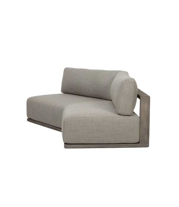 MODULO LUCIANO OUTDOOR TEKA GRIS CON ALMOHADONES en Gris - Muebles para el exterior, Uruguay | Más Infinito Casa, vista 4