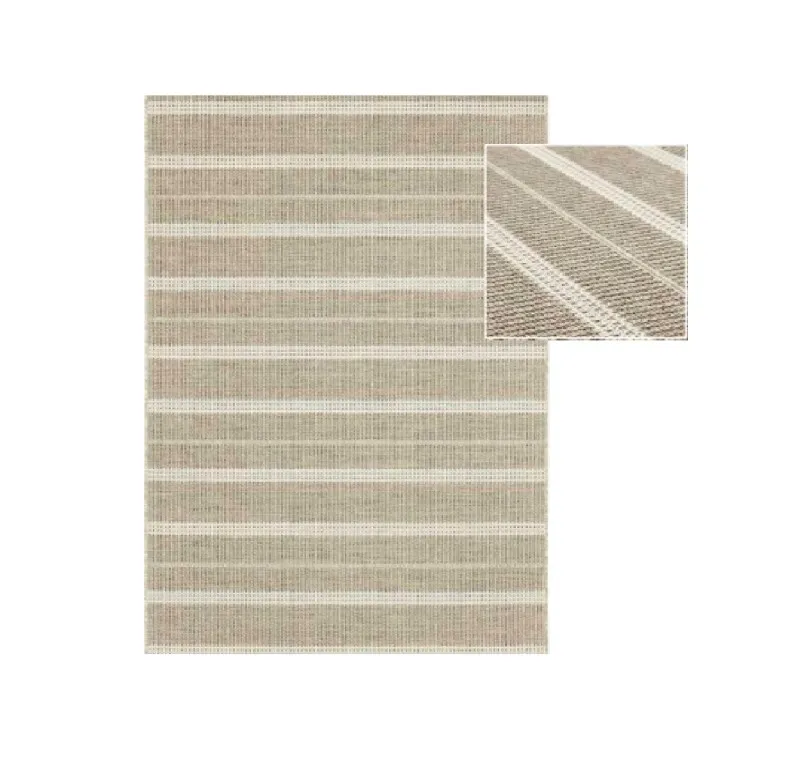 Alfombra INDY Líneas Crema -Beige en Beige - Alfombras, Uruguay | Finkel