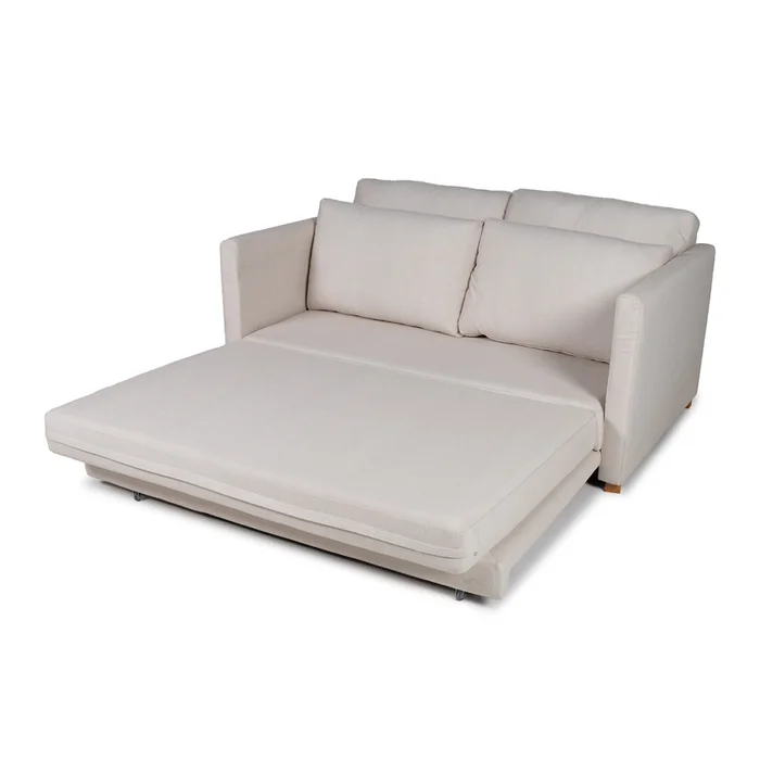 Sofá Cama Niki - Tela Rústica - 9831 (Parma Beige) en Beige - Sillones y sofás, Uruguay | NYR, vista 3