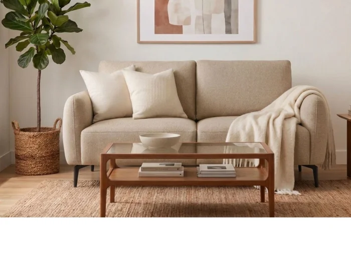 Sofá 2 cps THEO PREVENTA - Beige en Beige - Sillones y sofás, Uruguay | Finkel, vista 3