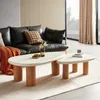 Set De Mesas Centrales Mdf-y-microcemento Emma - Mesas de living, Uruguay | Divino, vista 3 de 4