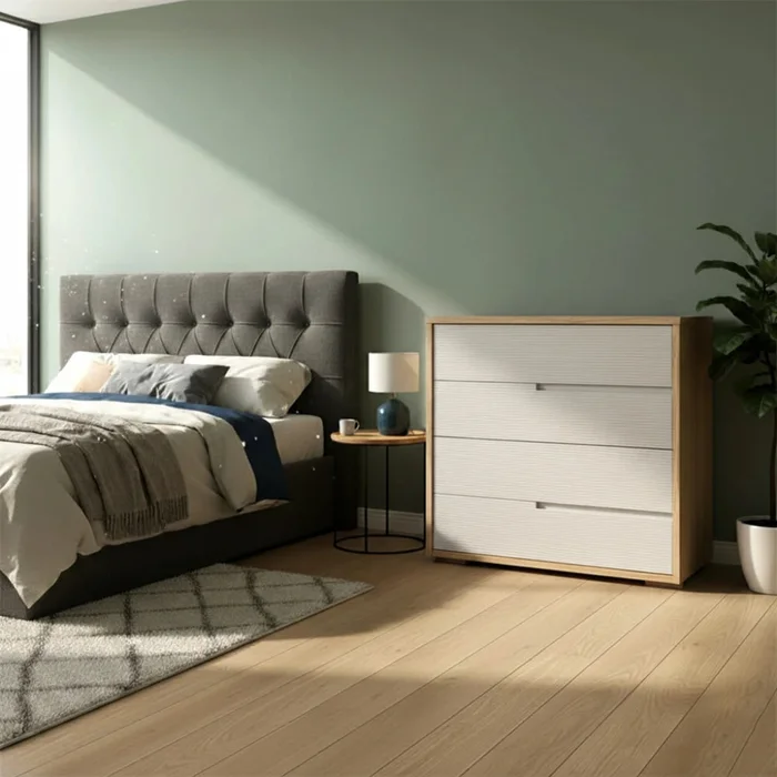 Cómoda 4 cajones - Nordik - Beige - Cómodas, Uruguay | Ecowood, vista 2