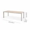 Mesa rectangular 207x90cm - Urbanite - Beage en Beige - Muebles para el exterior, Uruguay | Rústico Hogar, vista 5 de 5