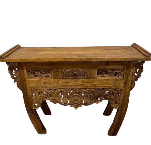 Consola Tallada Sofia en Madera natural - Aparadores y recibidores, Uruguay | Camino a Casa
