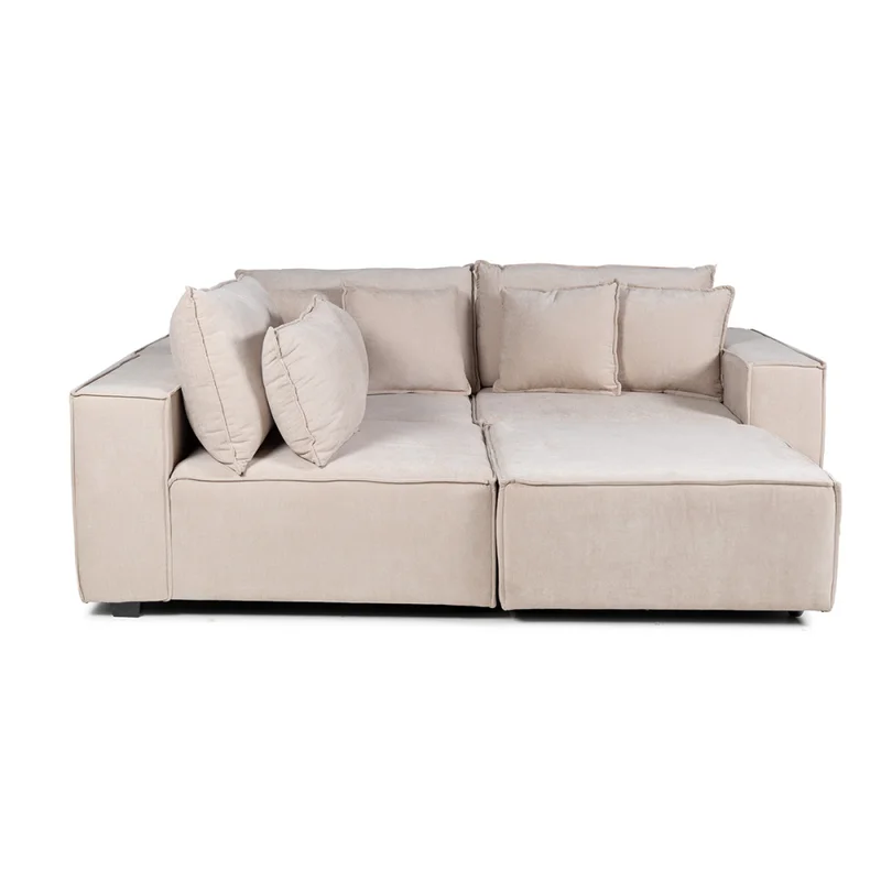 Sofá Modular Maia (4 módulos) - Tela Microfibra - 12072 (Beige) en Beige - Sillones y sofás, Uruguay | Nyr, vista 7