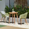 Mesa Redonda Exterior - Nassau 66cm en Madera natural - Muebles para el exterior, Uruguay | Rústico Hogar, vista 2 de 5