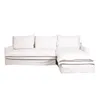 Sofa C/chaise 4 Cuerpos Tela Blanco Alaska en Blanco - Sillones y sofás, Uruguay | Divino, vista 2 de 3
