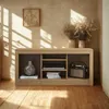 RACK BARCELONA CARVALHO/DAKAR en Madera natural - Muebles para TV, Uruguay | Alfa Ventas, vista 1 de 2