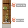 Rack con Panel Ouro Listones de madera y Led 268cm MDF/MDP - Muebles para TV, Uruguay | Balton, vista 10 de 11