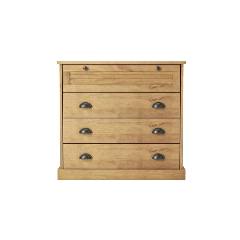 Cómoda 4 cajones - Línea Oslo - Natural en Madera natural - Cómodas, Uruguay | Ecowood, vista 3