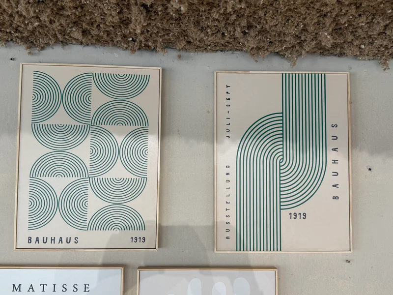 Kit 2 Cuadros - Bauhaus Verde - 30 x 40 en Verde – Material Marco: Pino – Moldura Caja - Decoración de pared, Uruguay | Berna home, vista 3