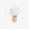 Lámpara de mesa Bianella - de pana beige en Beige - Lámparas de mesa, Uruguay | Kavehome, vista 5 de 5