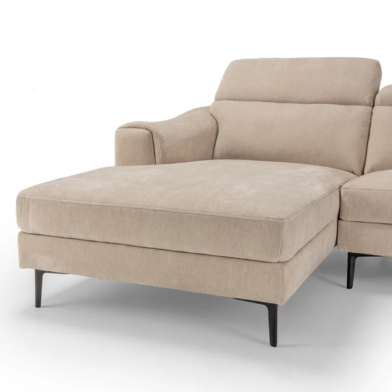 Rinconera Luke - Tela Microfibra - Chaise Izquierdo - 6686-4 Beige en Beige - Sillones y sofás, Uruguay | Nyr, vista 7