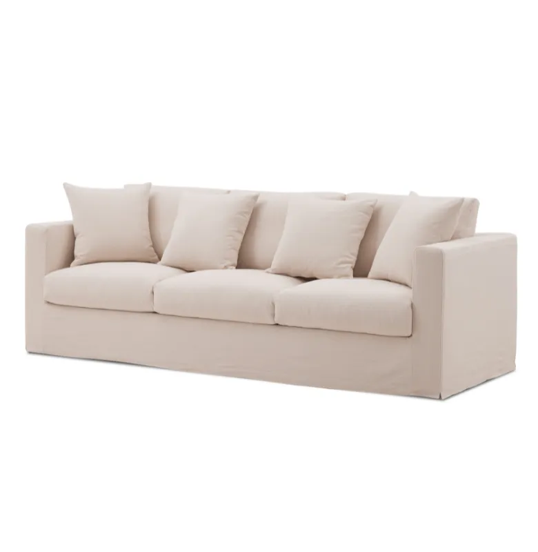 SOFÁ NEW MANANTIALES 240 LINO en Off-white - Sillones y sofás, Uruguay | Masinfinito Casa