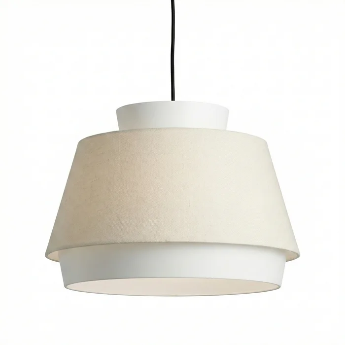 Colgante Aura Dual Cónico en Beige - Lámparas colgantes, Uruguay | La Perla