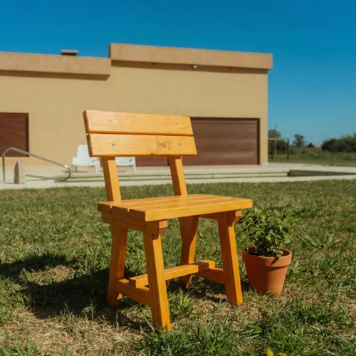 Banco de comedor de Exterior Chico — Serra Amoblamientos en Madera natural - Muebles para el exterior, Uruguay | Serra Amoblamientos
