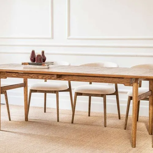 MESA COMEDOR MILANO - ROBLE - 2.45 X 0.90 MTS en Marrón - Mesas de comedor, Uruguay | La Iberica