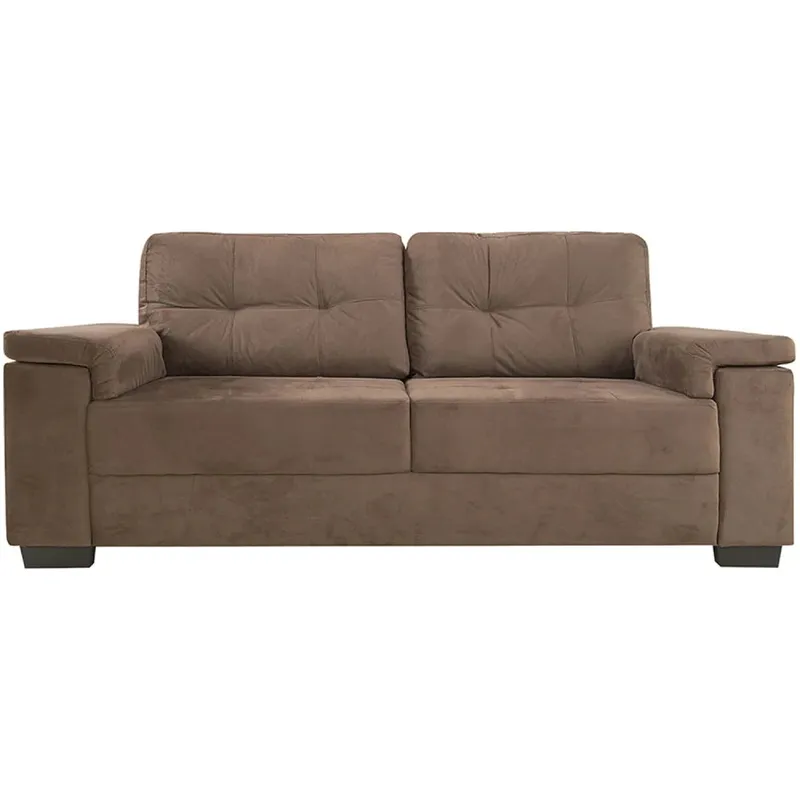 Sillon Lux - 3 Cuerpos - Tela Marron en Marrón - Sillones y sofás, Uruguay | Ecowood