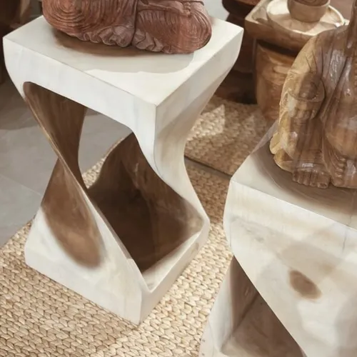 Banco Torneado Carmel en Madera natural - Butacas, banquetas y puffs, Uruguay | Balihai